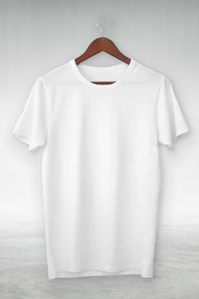 تی شرت سفید زنانه رگولار یقه گرد طراحی کد 269275816