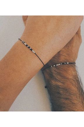 دستبند جواهر مشکی زنانه چرم MADEFORYOUU - کد 315388957