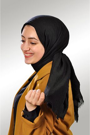 شال مشکی زنانه پنبه ای MESİSTORE - کد 315842556