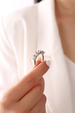 انگشتر نقره زنانه زیرکن SARIASLAN - کد 314673049