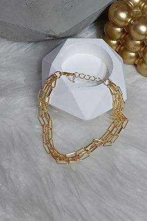 خلخال جواهر طلائی زنانه استیل (فولاد) DUYGUSHOESBAG - کد 305748124