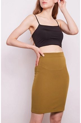 دامن سایز بزرگ سبز زنانه بافت Moda Tekcan - کد 316045837
