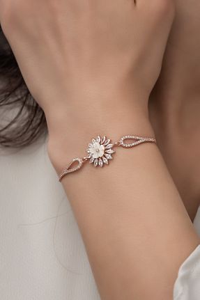 دستبند نقره صورتی زنانه 925 عیار Takıfest - کد 316078565