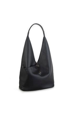 کیف دوشی مشکی زنانه چرم مصنوعی Nas Bag - کد 316441999