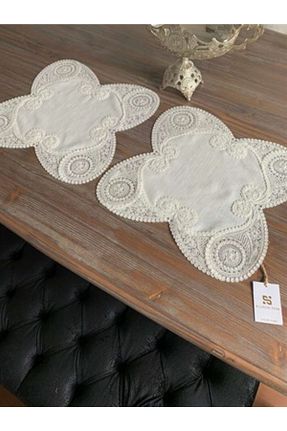 رومیزی بژ ابریشم Almila Home - کد 89692973