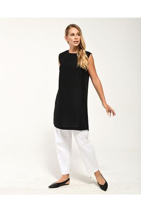 تونیک حجاب مشکی زنانه ویسکون Essah Moda - کد 45307579