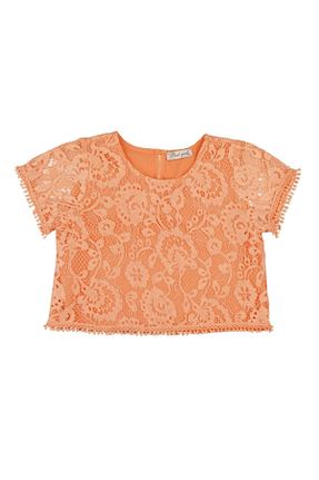 بلوز نارنجی بچه گانه ساده best kids - کد 49724451
