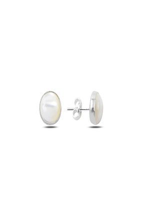 گوشواره نقره سفید زنانه 925 عیار NSA SILVER - کد 32085317