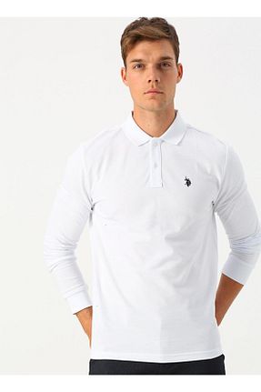 سوئیشرت سفید مردانه ساده U.S. Polo Assn. - کد 46703212