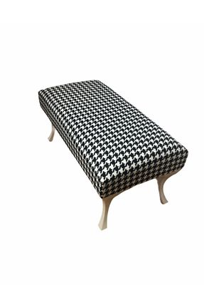 پوف و نیمکت مشکی چرم ERGÜÇ HOME - کد 55186969