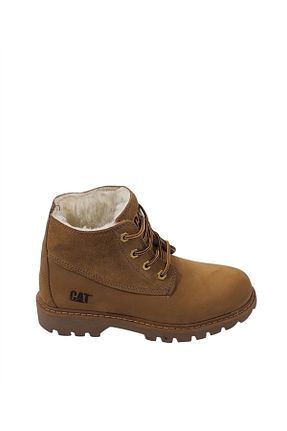 بوت / نیم بوت زرد زنانه چرم خالص Caterpillar - کد 59846745