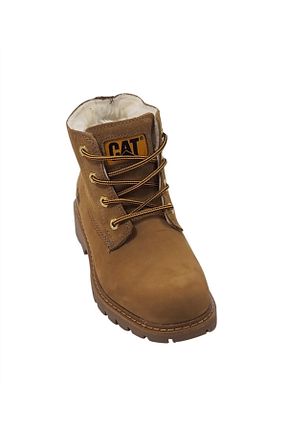 بوت / نیم بوت زرد زنانه چرم خالص Caterpillar - کد 59846745