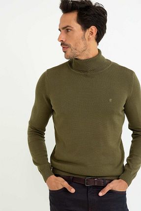 پلیور خاکی مردانه ساده Pierre Cardin - کد 31724532