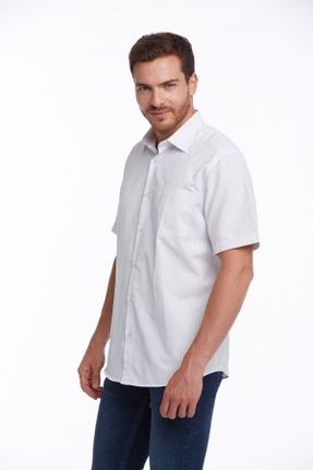 پیراهن مشکی مردانه رگولار یقه پیراهنی کد 316607193