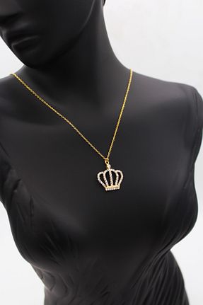 گردنبند نقره زرد زنانه 925 عیار Silver And Silver - کد 316663232