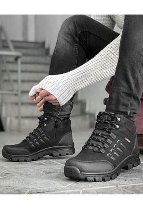 بوت / نیم بوت مشکی مردانه چرم مصنوعی XStep - کد 58679908