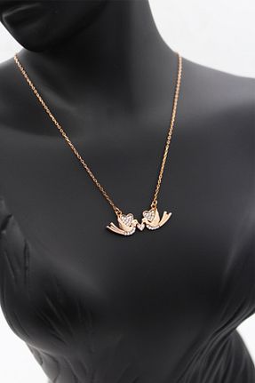 گردنبند نقره صورتی زنانه 925 عیار Silver And Silver - کد 316958634