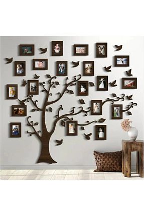 محصول دکوراسیون دیوار قهوه ای چوب evdeucuz - کد 313536236
