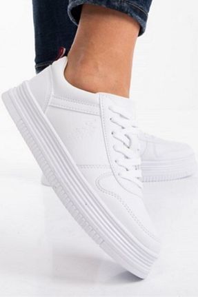 کفش اسنیکر سفید زنانه بند دار U.S. Polo Assn. - کد 316649129