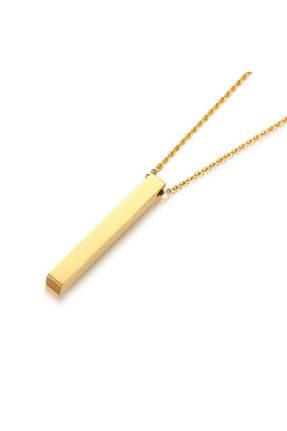 گردنبند جواهر طلائی مردانه استیل ضد زنگ کد 316672894