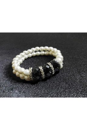 دستبند جواهر سفید زنانه سنگ طبیعی کد 316869695