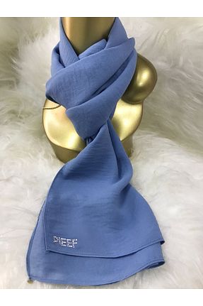 شال آبی زنانه جاز İPEKSCARF - کد 317070952