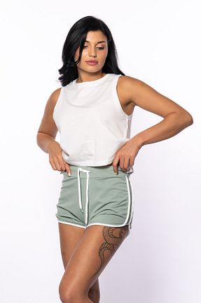 شلوارک و برمودا سبز زنانه پنبه - پلی استر - الاستین Grenj Fashion - کد 317760993