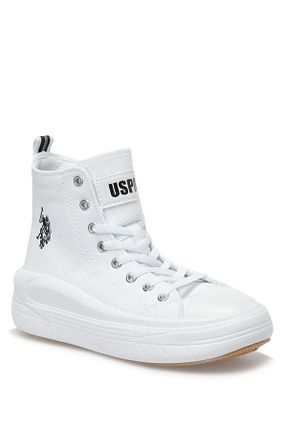 بوت / نیم بوت سفید زنانه پارچه ای U.S. Polo Assn. - کد 318362508