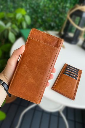 کیف پول قهوه ای مردانه ابعاد بزرگ Modica - کد 318362777