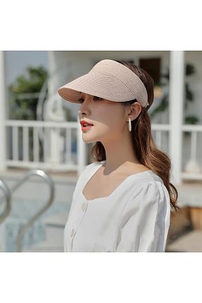 کلاه صورتی زنانه حصیر Kardelen Butik Denizli - کد 317841397