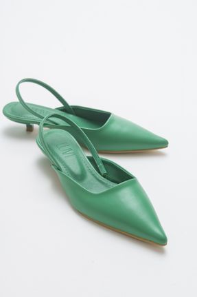 کفش پاشنه بلند کلاسیک سبز زنانه پاشنه نازک پاشنه کوتاه ( 4 - 1 cm ) کد 318835341
