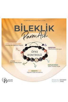 دستبند جواهر رنگی زنانه سنگ طبیعی OSMANLI DEĞERLİ TAŞ - کد 318857001
