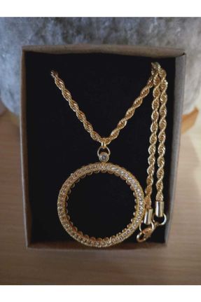 گردنبند جواهر طلائی زنانه روکش طلا کد 101198057