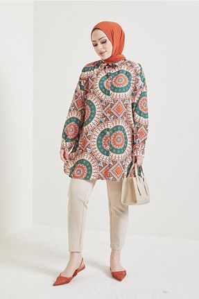 تونیک حجاب نارنجی زنانه بافتنی benguen - کد 318313548