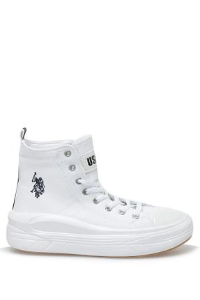 بوت / نیم بوت سفید زنانه پارچه ای U.S. Polo Assn. - کد 318362508