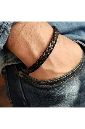 دستبند جواهر مشکی زنانه چرم REGGENTE - کد 141917639
