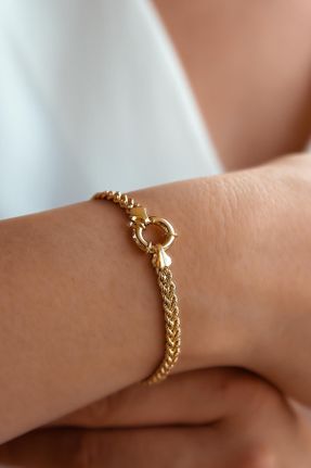 دستبند طلا طلائی زنانه کد 48492318