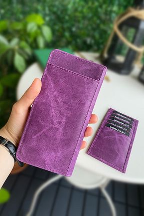 کیف پول بنفش مردانه ابعاد بزرگ Modica - کد 318367867