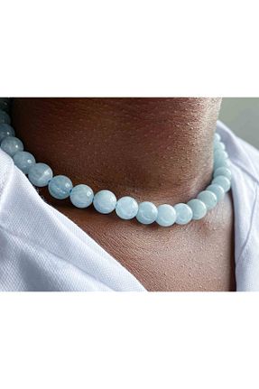 گردنبند جواهر آبی زنانه سنگ طبیعی Mucize Taş - کد 320253670