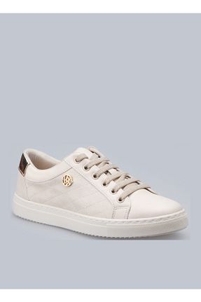 کفش اسنیکر بژ زنانه بند دار U.S. Polo Assn. - کد 320095398