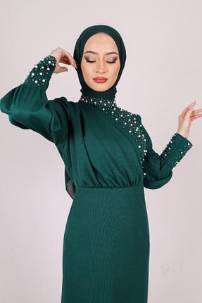 لباس سبز زنانه رگولار بافت کد 250451199