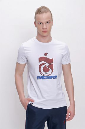 تیشرت اسپرت سفید مردانه رگولار Trabzonspor - کد 320144746