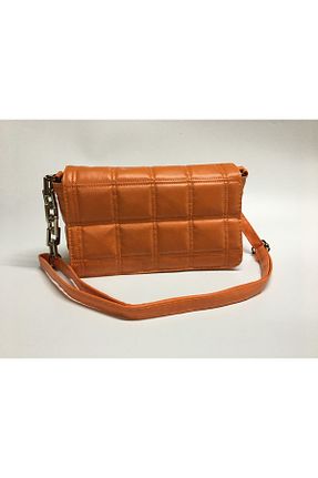 کیف دوشی نارنجی زنانه چرم مصنوعی Cicomagaza - کد 320865232