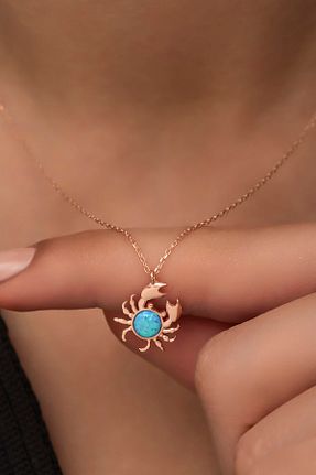 گردنبند نقره آبی زنانه 925 عیار NEREZE - کد 320871465