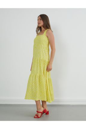 لباس زرد زنانه بافتنی رگولار کد 320926387