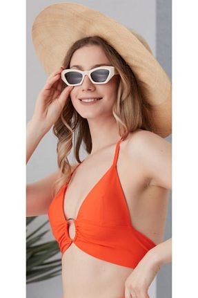 بالاتنه بیکینی نارنجی زنانه ساده YB Moda - کد 99106908
