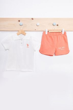 ست نوزادی بژ بچه گانه پنبه ای U.S. Polo Assn. - کد 239737027