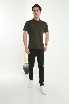 تی شرت خاکی مردانه سایز بزرگ کد 320267630