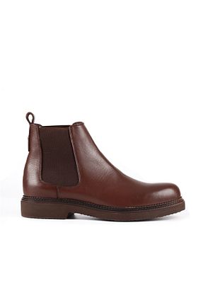 بوت / نیم بوت قهوه ای مردانه چرم خالص Togo - کد 320370098