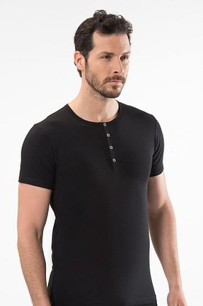 تیشرت مشکی مردانه اسلیم فیت Cacharel - کد 321696591